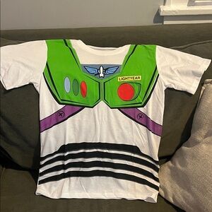 Buzz Lightyear Kids - Boys Short Sleeve Tee - White and Green